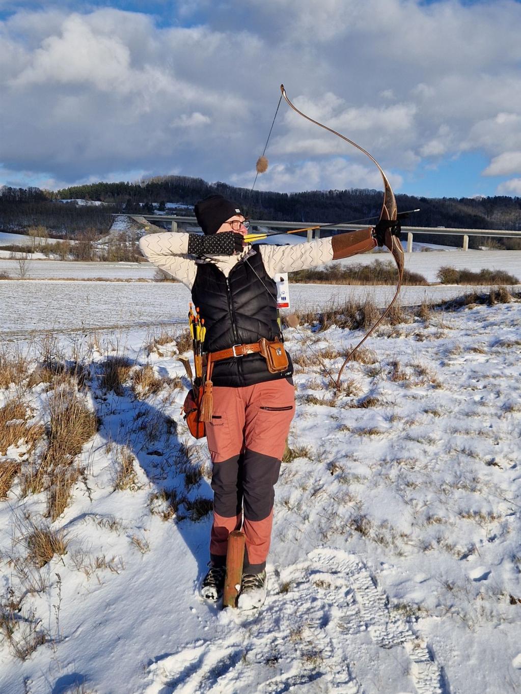 Bogenschießen im Winter